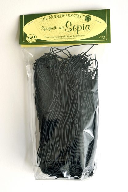 Die Nudelwerkstatt BIO Spaghetti mit Sepia (250 g)