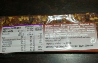 Mestemacher Walnuss Eiweißbrot mit 5% Wallnüssen viel Eiweiß 250g