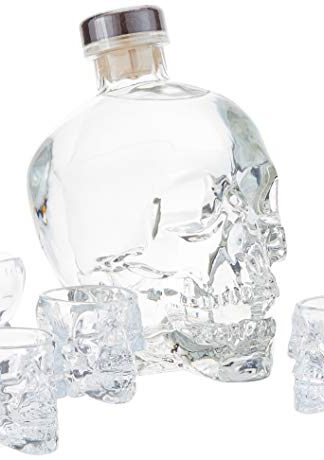 Crystal Head Vodka mit Geschenkverpackung mit 4 Shotgläsern (1 x 0.7 l)